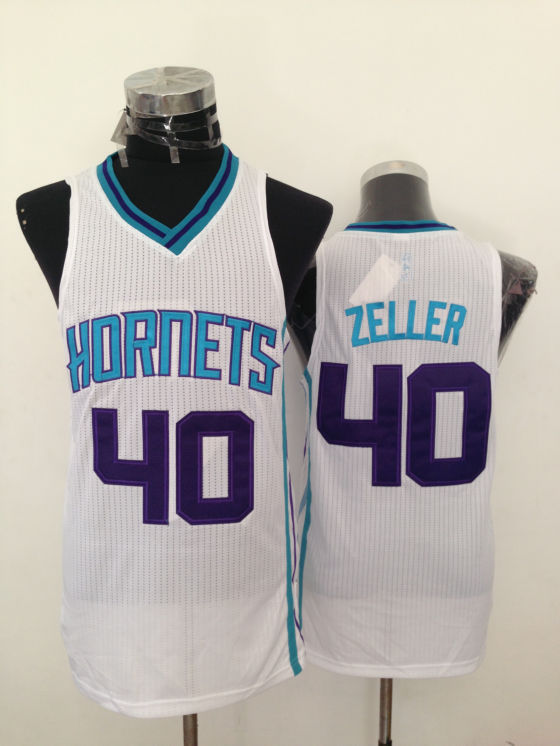 2014 NBA Charlotte Hornets 40 Cody Zeller Authentic White Jersey