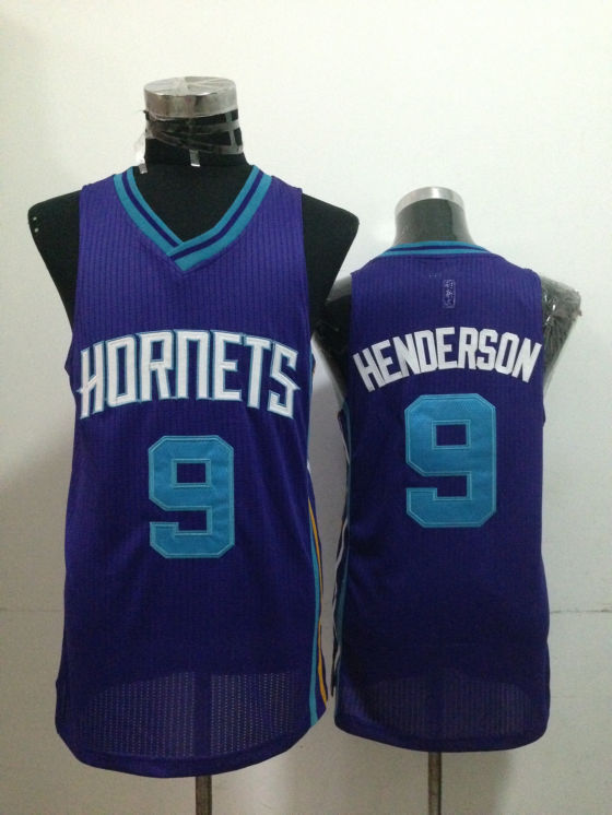 2014 NBA Charlotte Hornets 9 Gerald Henderson Authentic Dark Blue Jersey
