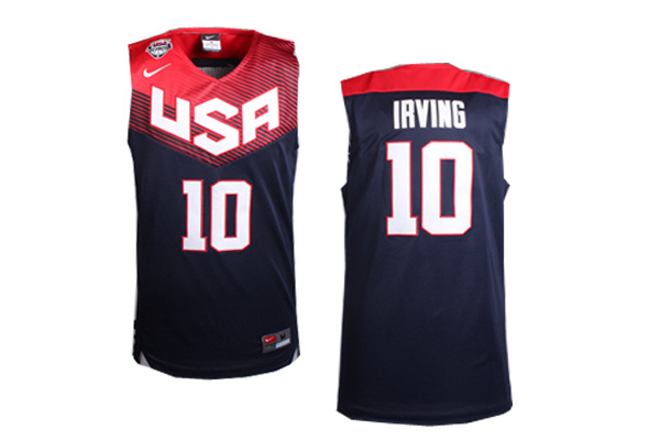 2014 World Cup USA Basketball Jerseys 10 Kyrie Irving New Revolution 30 Swingman Blue Jersey