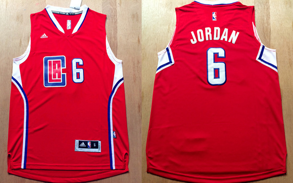 2015   2016  NBA Los Angeles Clippers 6 DeAndre Jordan New Revolution 30 Swingman Red Jersey