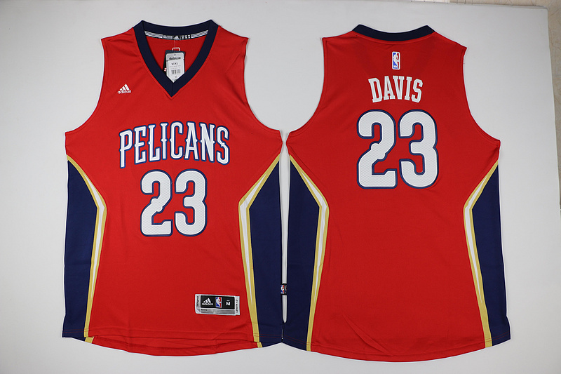 2015   2016  NBA New Orleans Pelicans 23 Anthony Davis New Revolution 30 Swingman Road Red Jersey
