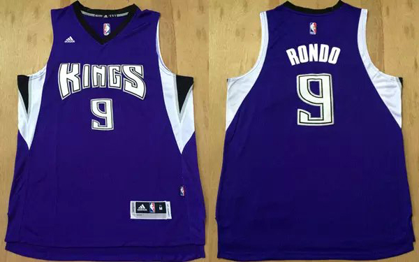 2015   2016  NBA Sacramento Kings 9 Rajon Rondo New Revolution 30 Swingman Blue Jersey