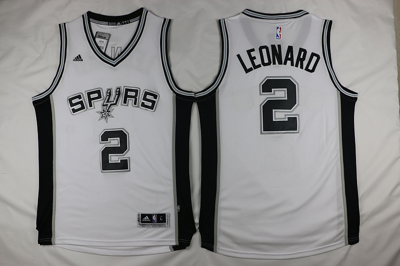 2015   2016  NBA San Antonio Spurs 2 Kawhi Leonard New Revolution 30 Swingman White Jersey