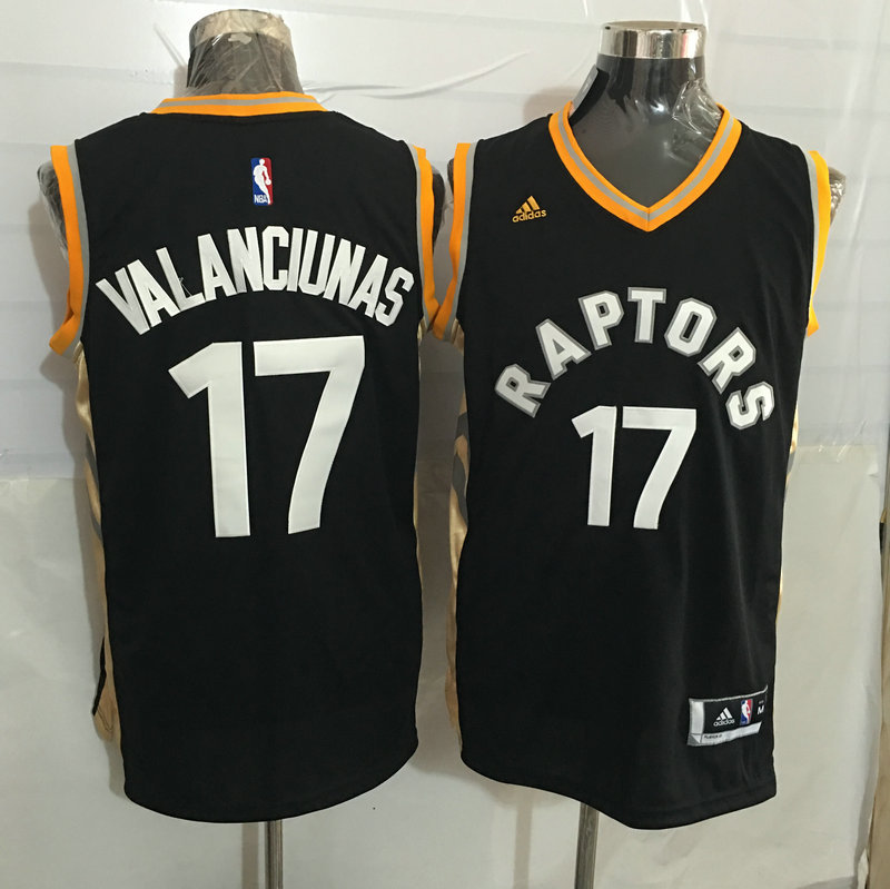2015   2016  NBA Toronto Raptors 17 Jonas Valanciunas New Revolution 30 Swingman Gold Jersey