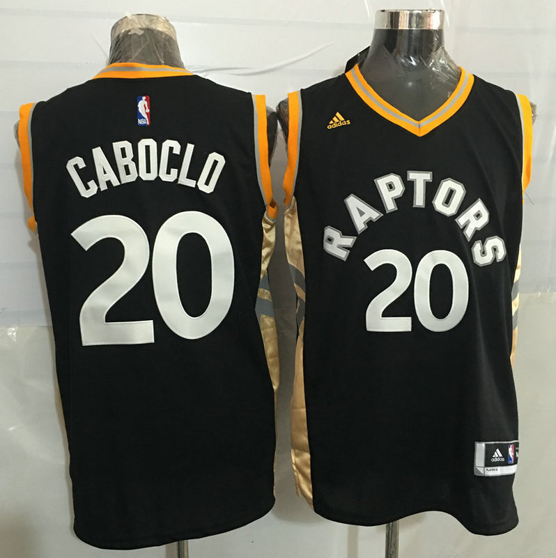 2015   2016  NBA Toronto Raptors 20 Bruno Caboclo New Revolution 30 Swingman Gold Jersey