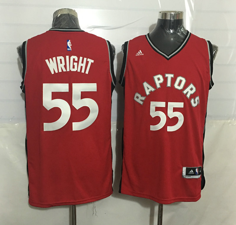 2015   2016  NBA Toronto Raptors 55 Delon Wright New Revolution 30 Swingman Red Jersey