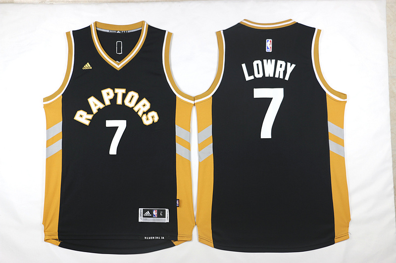 2015   2016  NBA Toronto Raptors 7 Kyle Lowry New Revolution 30 Swingman Black Jerseys