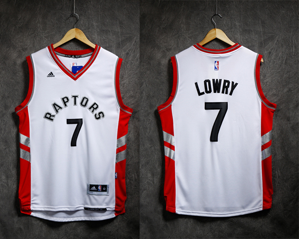 2015   2016  NBA Toronto Raptors 7 Kyle Lowry New Revolution 30 Swingman Home White Jersey