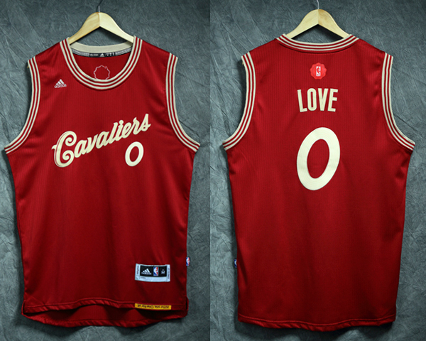 2015   2016 NBA Christmas Day jersey Cleveland Cavaliers 0 Kevin Love New Revolution 30 Swingman Red Jersey