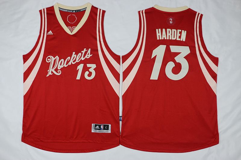2015   2016 NBA Christmas Day jersey Houston Rockets 13 James Harden New Revolution 30 Swingman Red Jersey