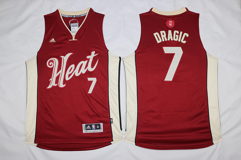 2015   2016 NBA Christmas Day jersey Miami Heat 7 Goran Dragic New Revolution 30 Swingman Red Jersey