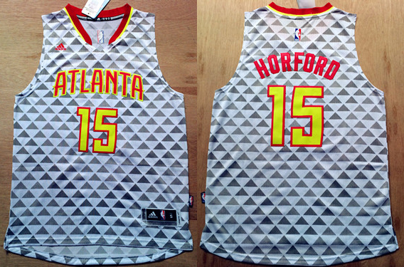 2015 2016  NBA Atlanta Hawks 15 Al Horford New Revolution 30 Swingman White Jersey