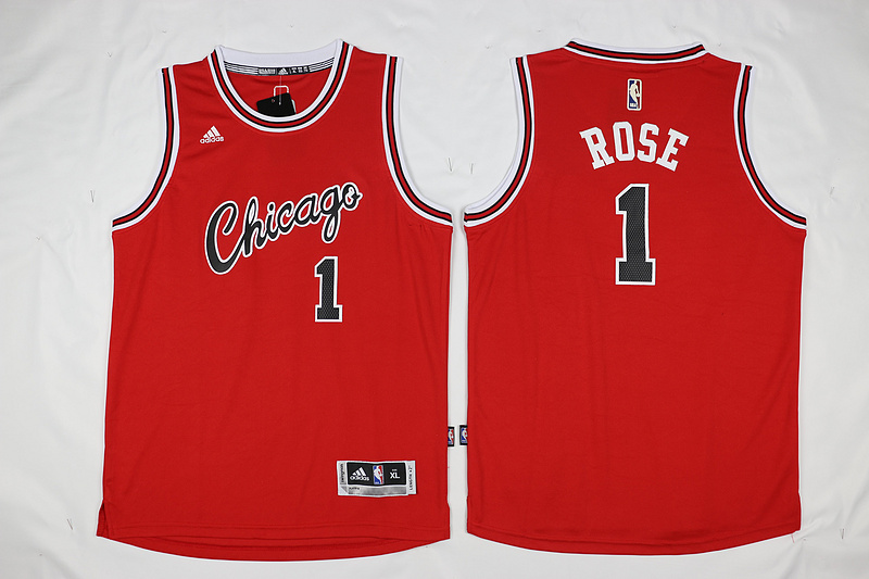 2015 2016  NBA Chicago Bulls 1 Derrick Rose New Revolution 30 Swingman Red Jersey