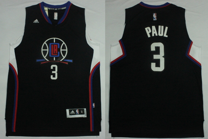 2015 2016  NBA Los Angeles Clippers 3 Chris Paul New Revolution 30 Swingman Black Jersey