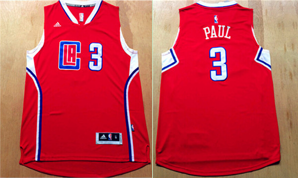 2015 2016  NBA Los Angeles Clippers 3 Chris Paul New Revolution 30 Swingman Red Jersey