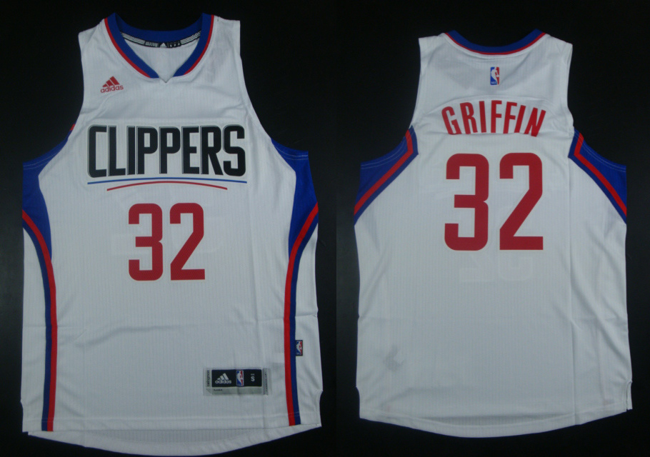 2015 2016  NBA Los Angeles Clippers 32 Blake Griffin New Revolution 30 Swingman White Jersey