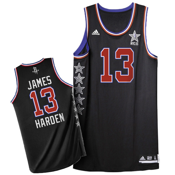 2015 NBA NYC All Star Western Conference #13 James Harden Black Jersey