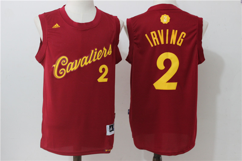 2016 NBA Christmas Day jersey Cleveland Cavaliers 2 Kyrie Irving New Revolution 30 Swingman Red Jersey