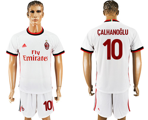 2017 18 AC Milan 10 CALHANOGLU Away Soccer Jersey