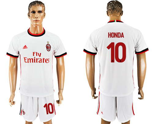 2017 18 AC Milan 10 HONDA Away Soccer Jersey