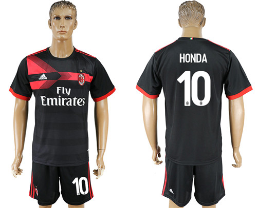 2017 18 AC Milan 10 HONDA Third Away Soccer Jersey