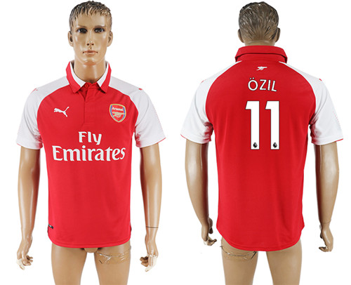 2017 18 Arsenal 11 OZIL Home Thailand Soccer Jersey