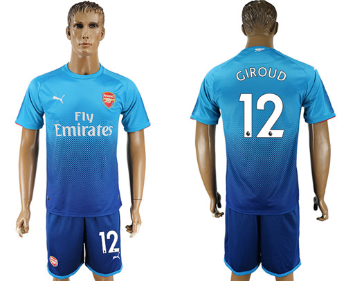 2017 18 Arsenal 12 GIROUD Away Soccer Jersey