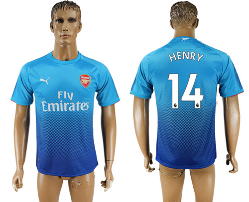 2017 18 Arsenal 14 HENRY Away Thailand Soccer Jersey