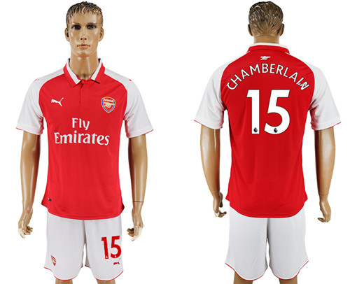 2017 18 Arsenal 15 CHAMBERLAIN Home Soccer Jersey