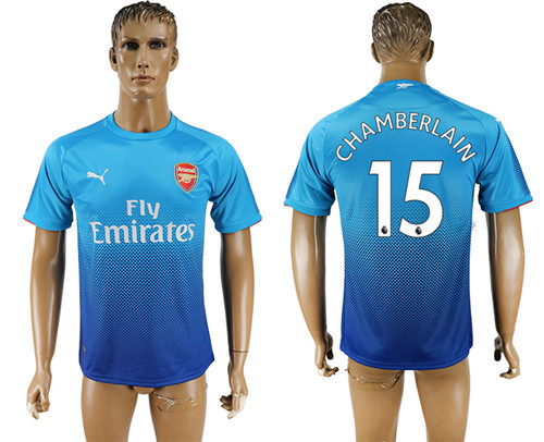 2017 18 Arsenal 15 GHAMBERLAIN Away Thailand Soccer Jersey