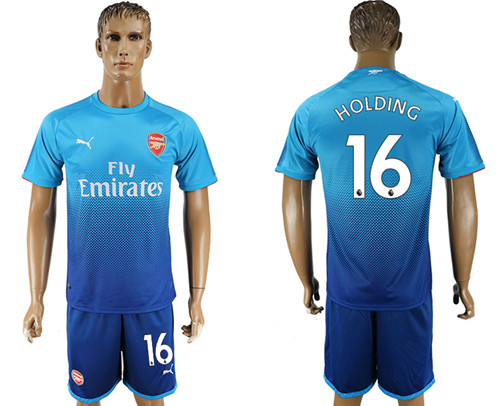 2017 18 Arsenal 16 HOLDING Away Soccer Jersey