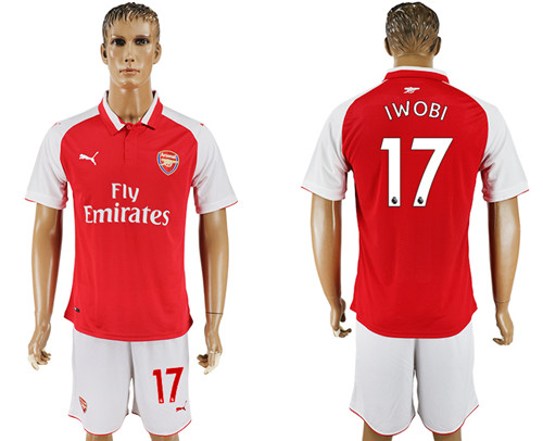 2017 18 Arsenal 17 IWOBI Home Soccer Jersey