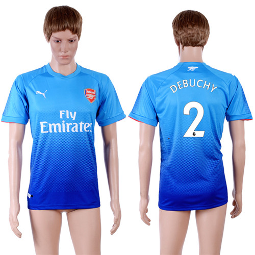 2017 18 Arsenal 2 DEBUCHY Away Thailand Soccer Jersey