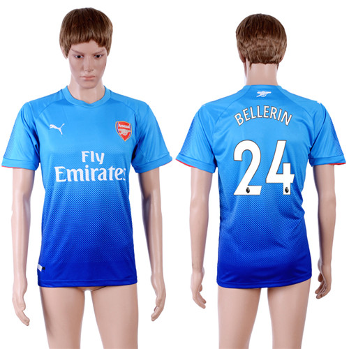 2017 18 Arsenal 24 BELLERIN Away Thailand Soccer Jersey