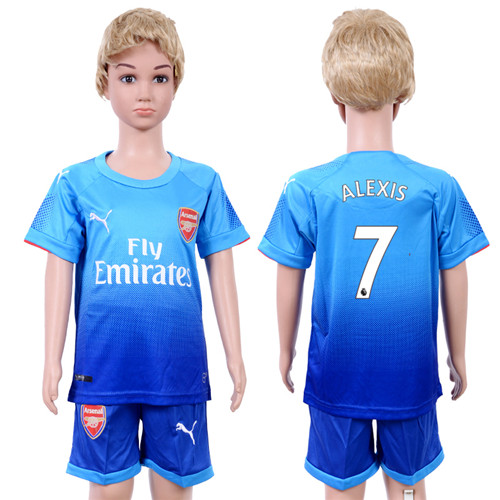 2017 18 Arsenal 7 ALEXIS Away Youth Soccer Jersey