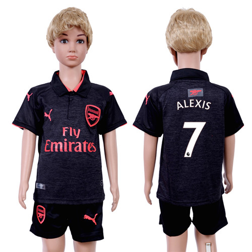 2017 18 Arsenal 7 ALEXIS Third Away Youth Soccer Jersey