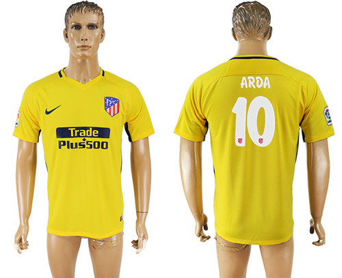 2017 18 Atletico Madrid 10 ARDA Away Thailand Soccer Jersey