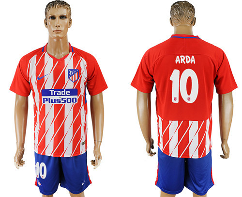 2017 18 Atletico Madrid 10 ARDA Home Soccer Jersey