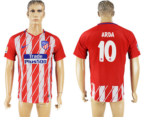 2017 18 Atletico Madrid 10 ARDA Home Thailand Soccer Jersey