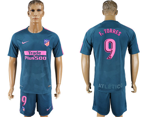 2017 18 Atletico Madrid 9 F.TORRES Third Away Soccer Jersey