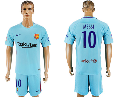 2017 18 Barcelona 10 MESSI Away Soccer Jersey