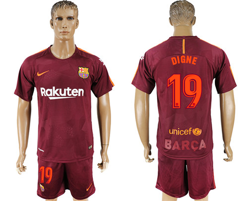 2017 18 Barcelona 19 DIGNE Away Soccer Jersey