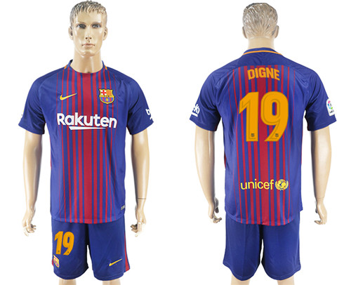 2017 18 Barcelona 19 DIGNE Home Soccer Jersey