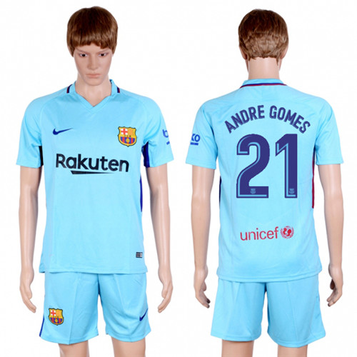 2017 18 Barcelona 21 ANDRE GOMES Away Soccer Jersey