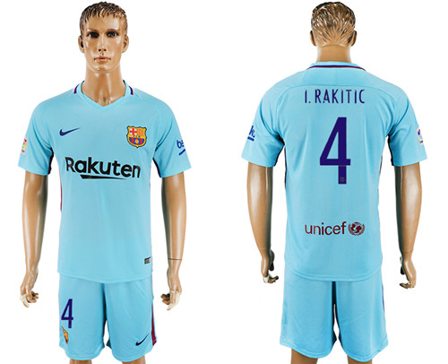 2017 18 Barcelona 4 I.RAKITIC Away Soccer Jersey