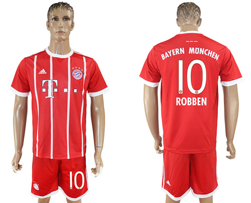 2017 18 Bayern Munich 10 ROBBEN Home Soccer Jersey