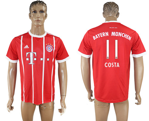 2017 18 Bayern Munich 11 COSTA Home Thailand Soccer Jersey