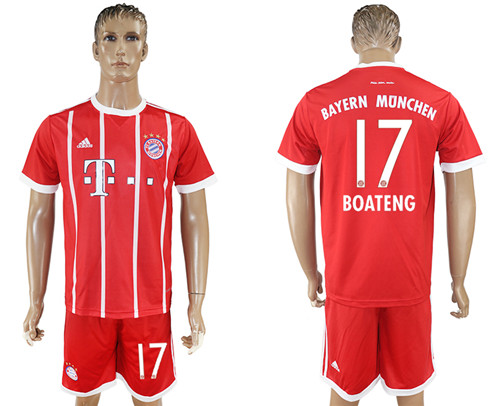 2017 18 Bayern Munich 17 BOATENG Home Soccer Jersey