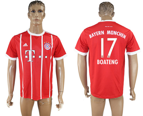 2017 18 Bayern Munich 17 BOATENG Home Thailand Soccer Jersey