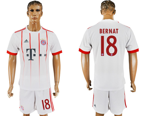 2017 18 Bayern Munich 18 BERNAT UEFA Champions League Away Soccer Jersey